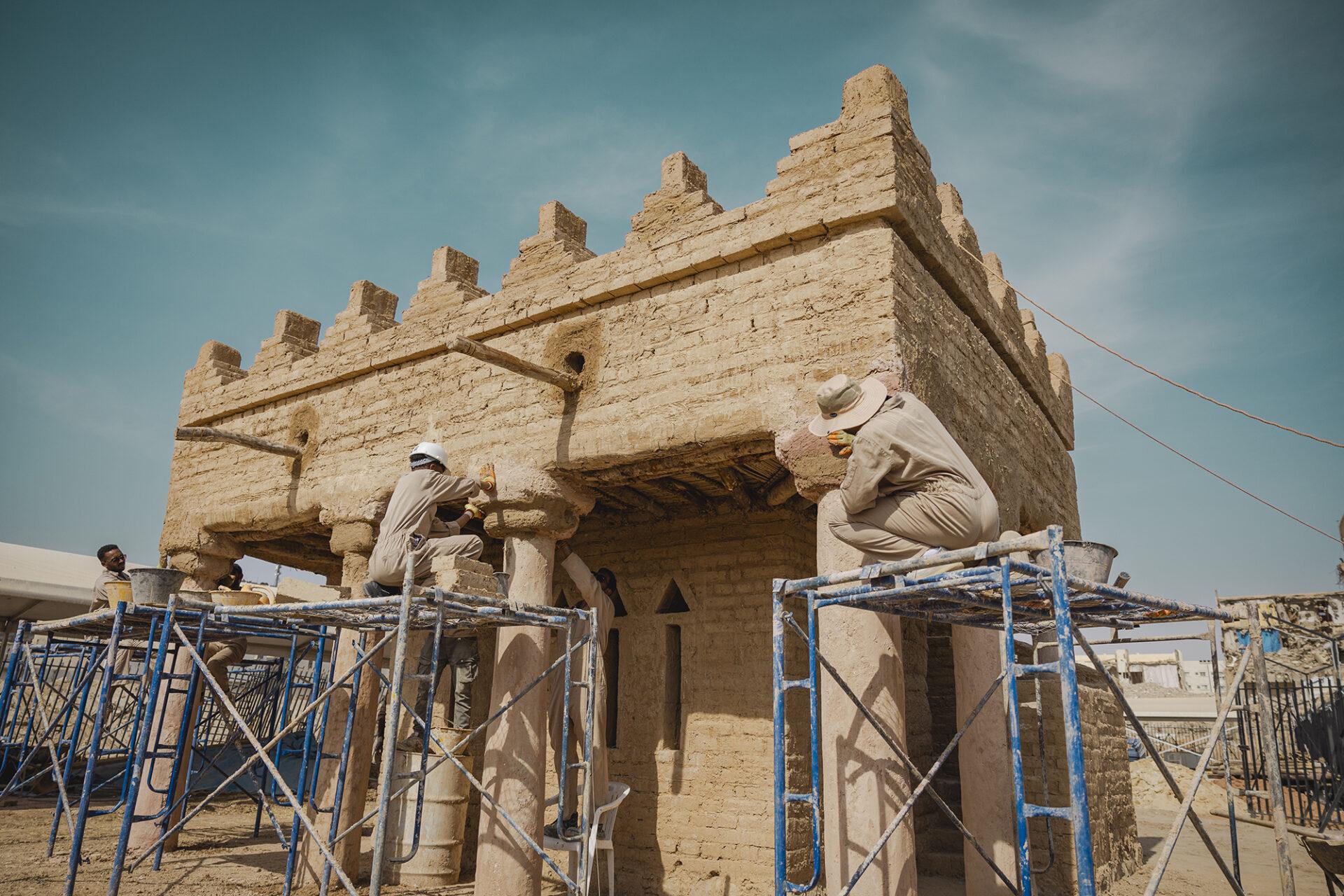 ترميم بيوت التراث من أعمال الحمري للمقاولات في الرياض
